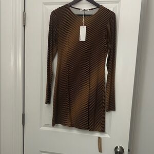 Reformation Kenmare Long Sleeve Dress in color Bongo